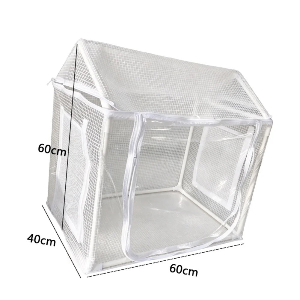 60x40x60cm Greenhouse for Home Garden Use Tabletop Size Transparent Cover for Humidity and Temperature Control