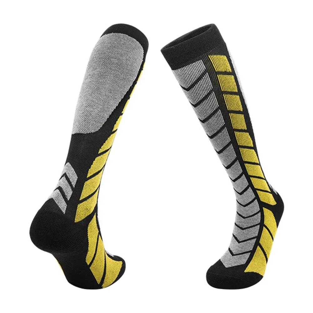 

Comfortable Fit Skiing Winter Sports Professional Ski Socks Three-dimensional Heel Cushioning Elastic Sock Cuffs