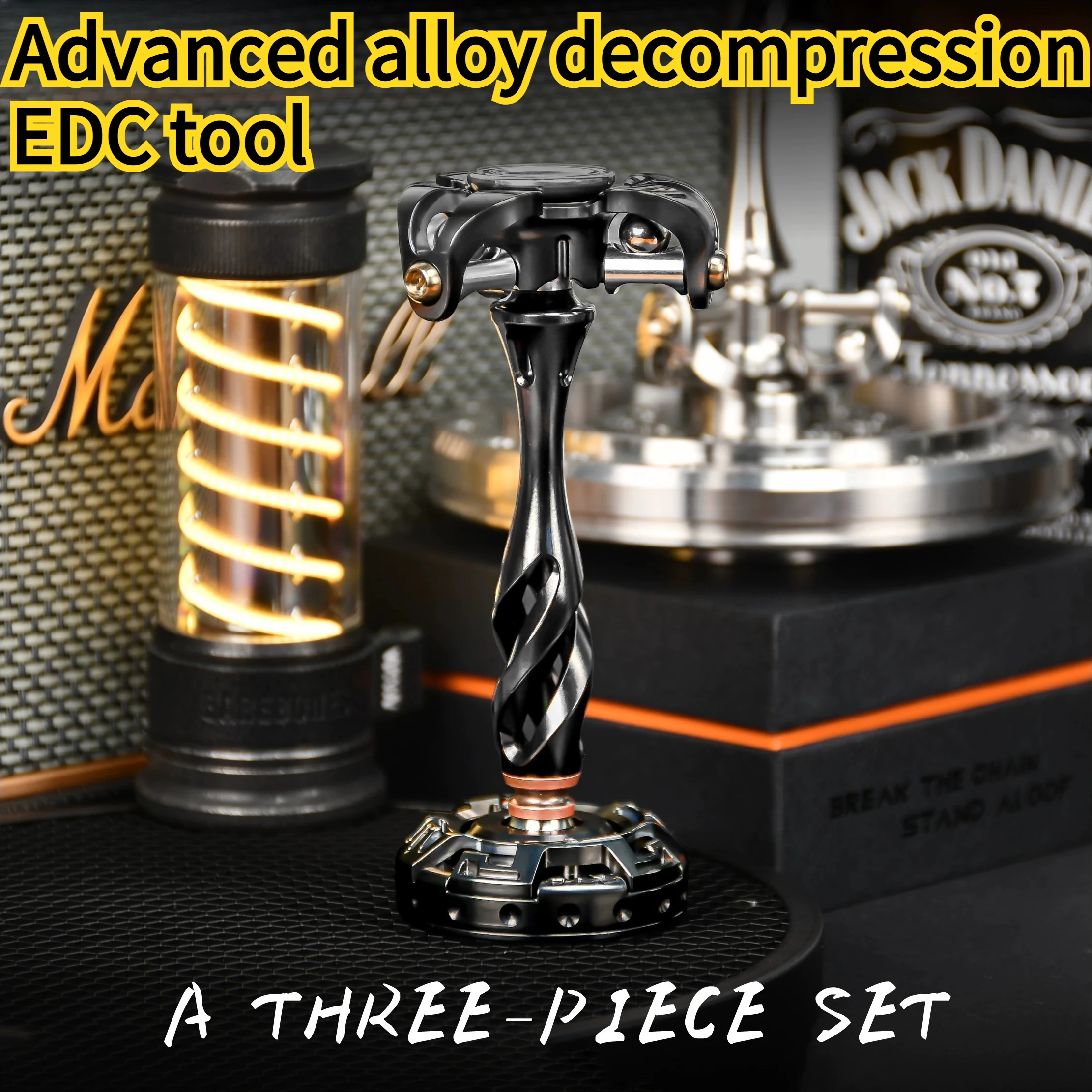 New Stainless Steel+titanium Alloy Fingertip Gyroscope Tool Parts EDC Decompression Tool High-end Boyfriend Gift