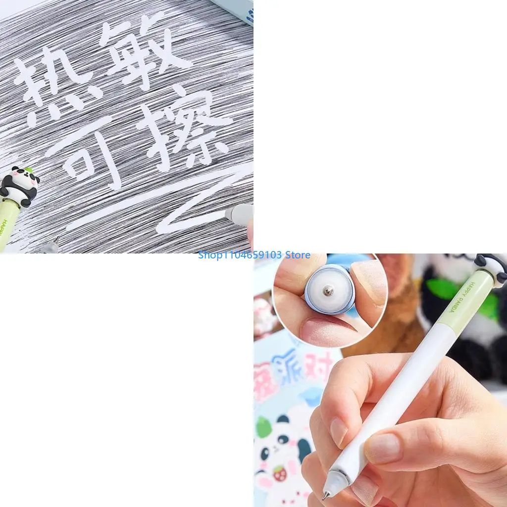 

4pcs Cartoon Erasable Gel Pen 0,5 мм закручиваемое действие.
