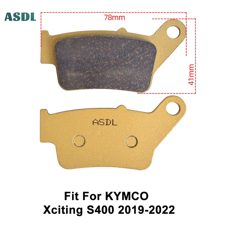 

MotorBike Front Rear Ceramic Brake Pads Disc Fit For KYMCO Xciting S400 2019 2020 2021 2022 XcitingS 400 XcitingS400