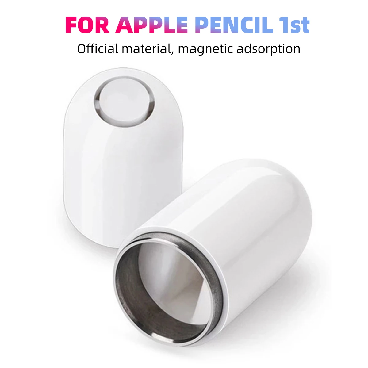 Magnetic Replacement Cap for Apple Pencil 1St Stylus Pen Case for iPad Pro 9.7/10.5/12.9 Inch Touch Pen Spare Pen Cap for Tablet