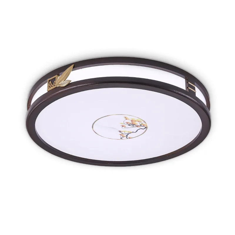 

Solid wood Chinese-style household rectangular room ceiling light New Chinese style