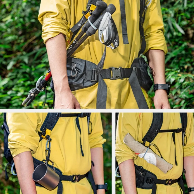 HIKEMAN Trekkingstangen-Halter ohne Demontage, Trekkingstangen-Befestigungsriemen, Rucksack-Trekkingstangenhalter, Outdoor-Wanderzubehör – Detail 7