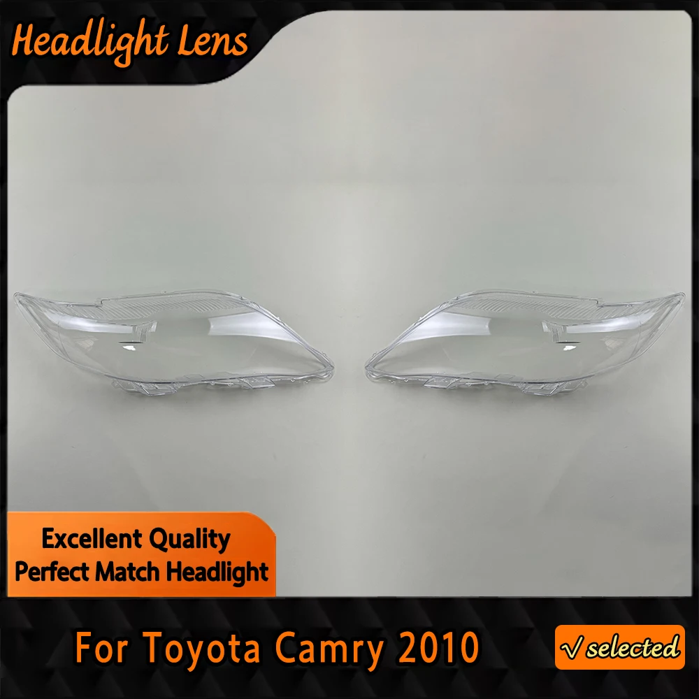 For Toyota Camry 2010 Auto Lamp Case Car Front Transparent Lens Shell Auto Glass Lampshade Headlamp Headlight Cover