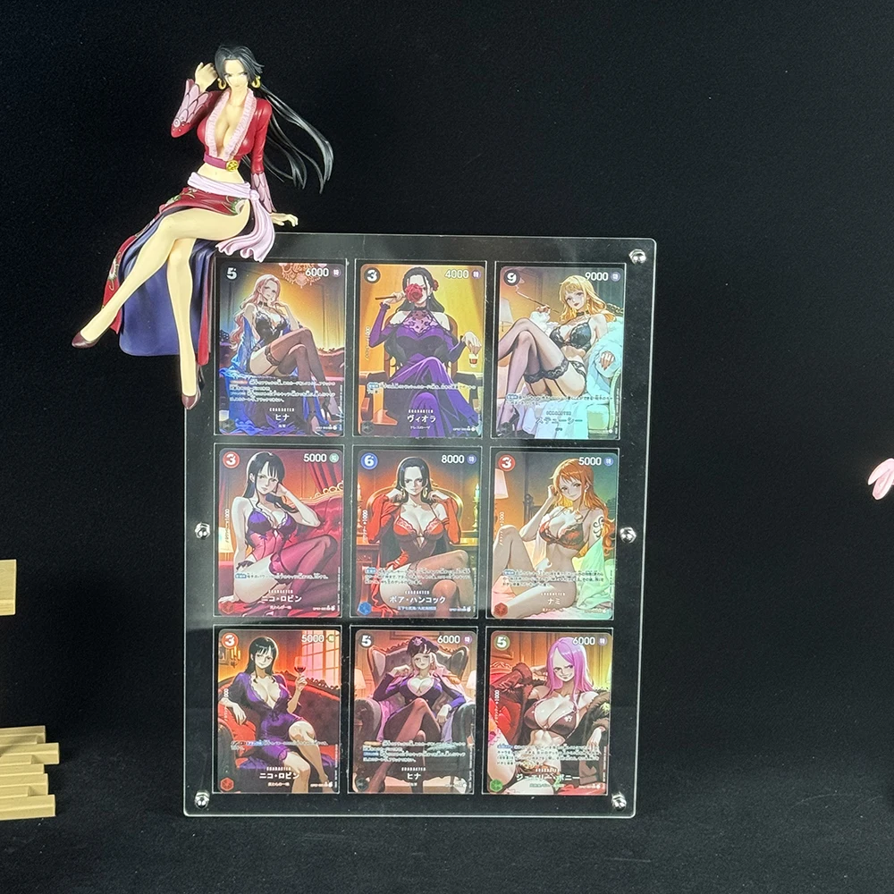 

Новое аниме Opcg 9 шт./компл. сексуальная коллекционная карта Nami Perona Boa Hancock Nefertari D Vivi Vinsmoke Reiju рефрактивная флэш-карта подарки