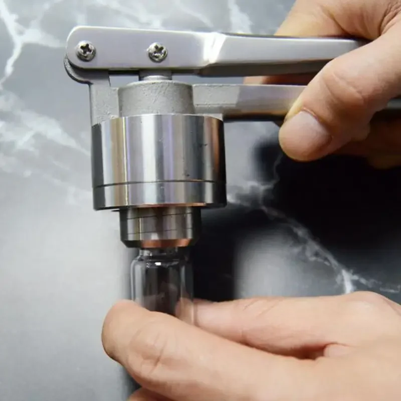 Stainless Steel Manual Crimper Vial Bottle Cap Sealer For 20/15/13/11mm Aluminum Plastic Handheld Bottle Sealing Machine
