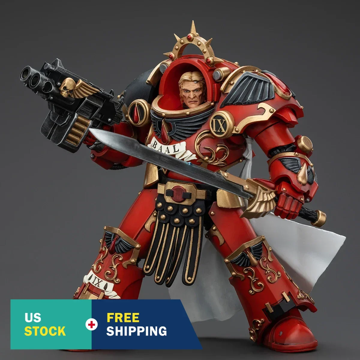 하이플레이 조이토 워해머 호루스 이교도 블러드 엔젤스 군단 프레토르 타르타로스 터미네이터 아머 1/18 액션 피규어