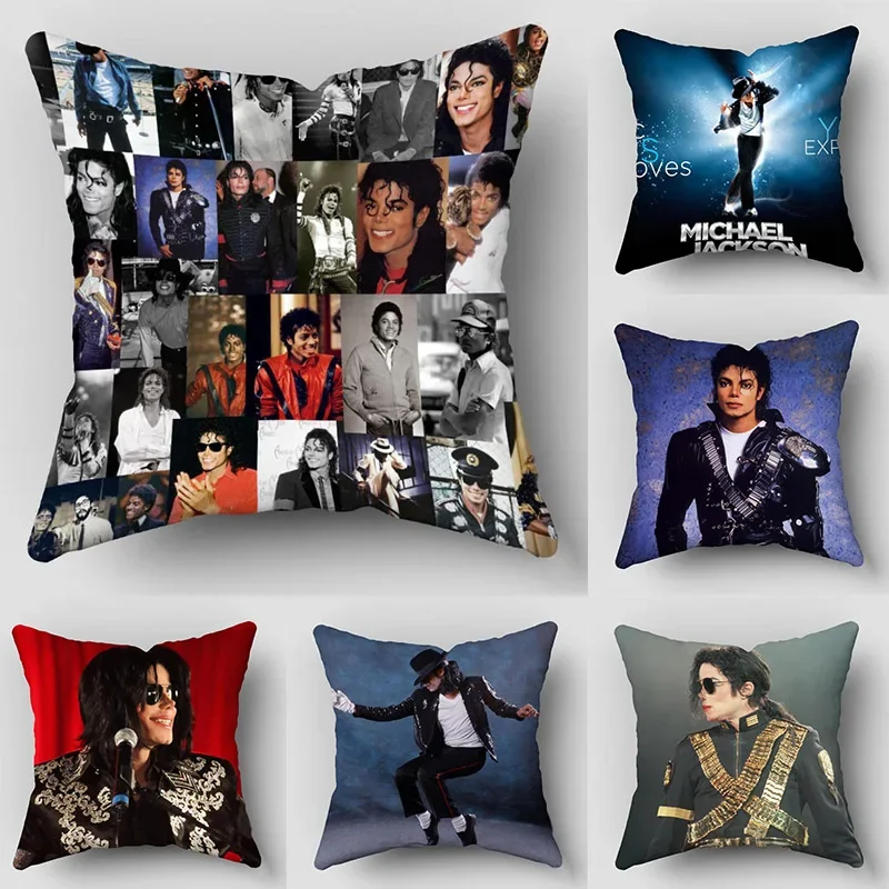 New Arrival Michael Jackson Singer poszewka na poduszkę wysokiej jakości satyna tkanina poszewka dekoracyjna poszewka na poduszkę ślub dekoracyjne