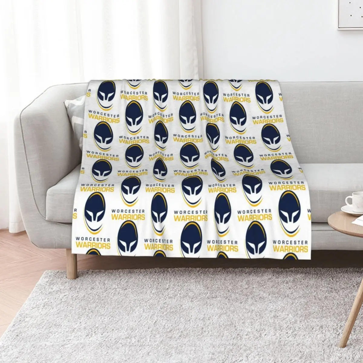 The Worcester Warriors Icon Throw Blanket Thermals For Travel warm for winter Furrys Loose Giant Sofa cosplay anime Blankets