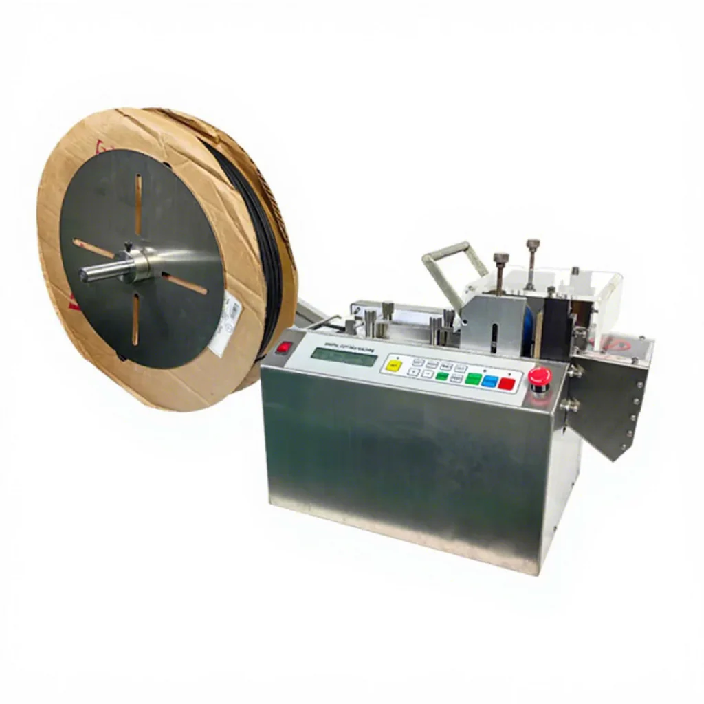 Automatic Cable Manufacturing Equipment PVC Sleeve Tubing Cutter for Heat Shrink Silicone Corrugated Tube Cutting