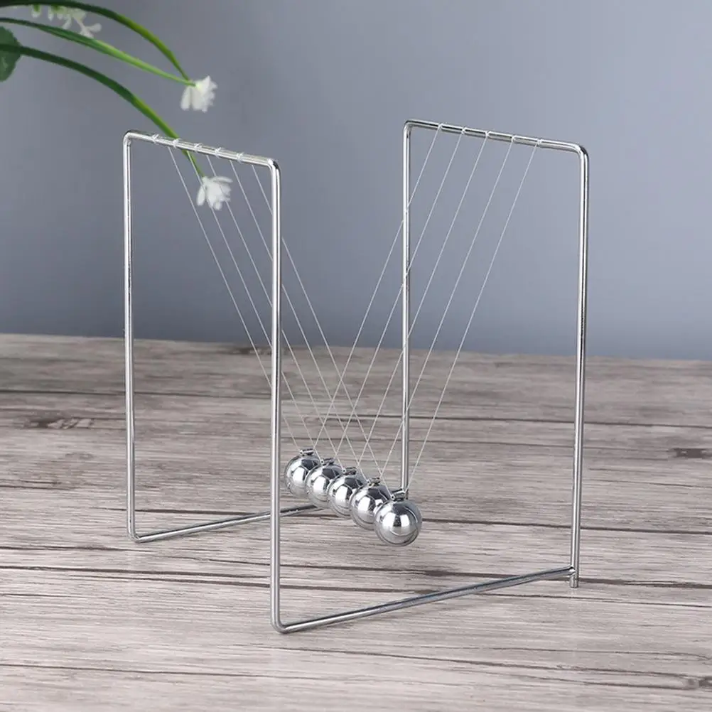 

Household Student Newtons Cradle Swinging Balls Pendulum Wave Motion Machine Desktop Adornment