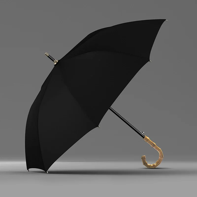 OLYCAT Large Bamboo Umbrella Men Windproof Corporation Golf Big Outdoor Umbrella Rain  Luxury Designer Umbrella