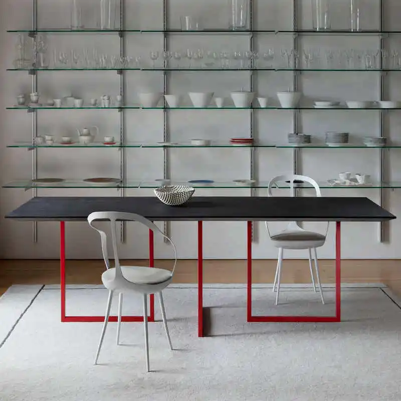 

Denmark Nordic all solid wood minimalist desk modern minimalist conference table training table designer long table workbench