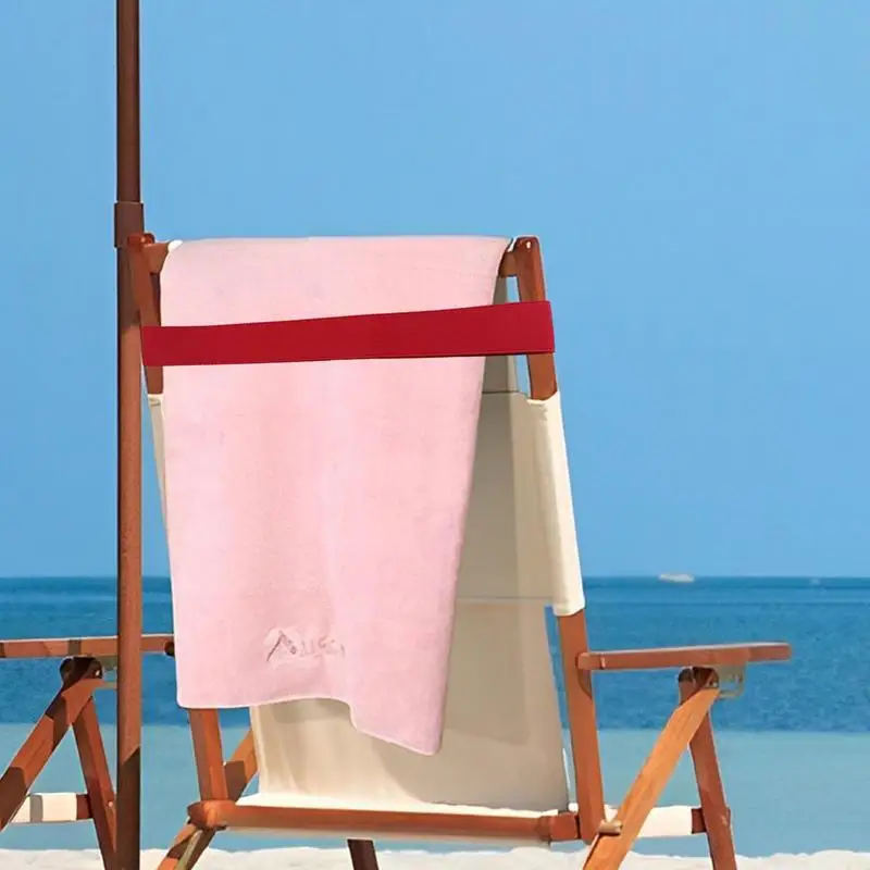 Bandeaux de serviettes extensibles pour chaises de plage, pinces à serviettes, parfait pour les partenaires, plage, carnaval, croisière, piscine