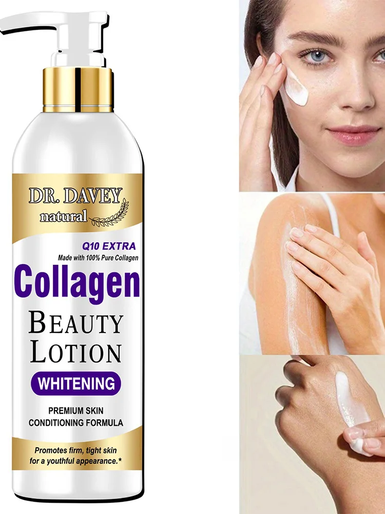 Lotion pour le corps au collagène crème hydratante grande capacité pack familial lotion pour le corps hydratante parfum rafraîchissant non gras300ml