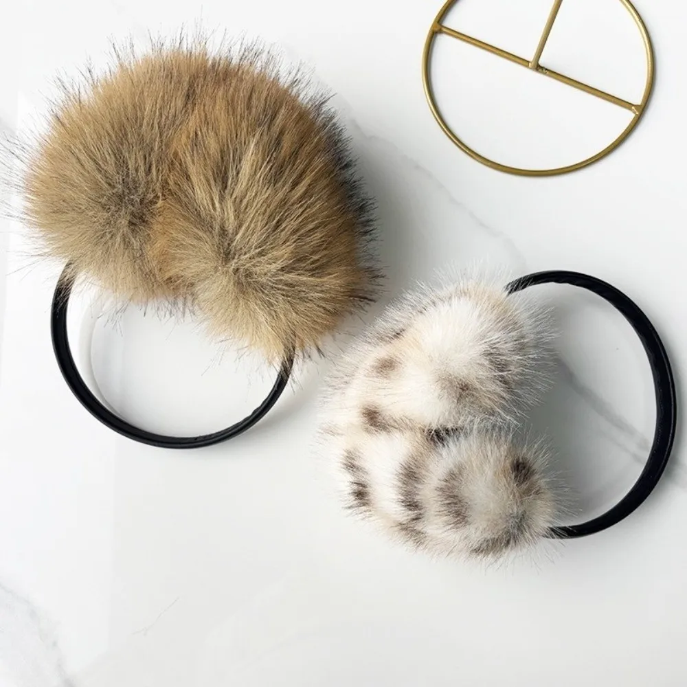 Soft Ear Cap Faux Fur Earmuffs Thicken Solid Color Ear Cover Keep Warmer Windproof Winter Earmuffs Outdoor
