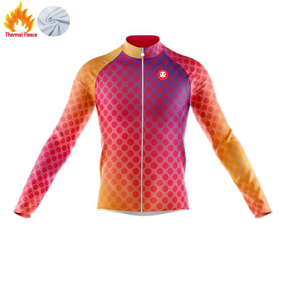 2023 winter fleece cycling jersey men camisa ciclismo masculina maillot vtt tenue cyclisme homme koszulka rowerowa meska