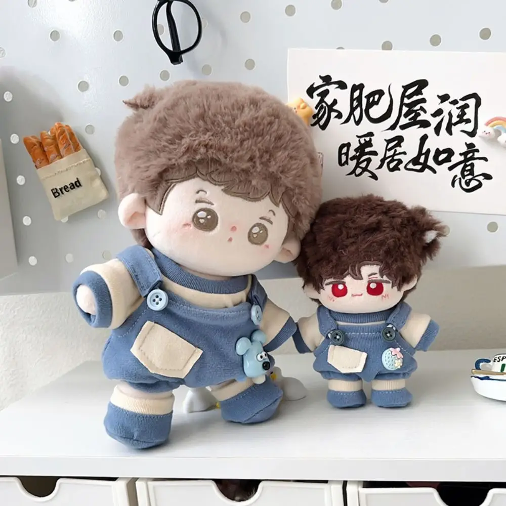 

Размер 20 см, хлопковые комбинезоны для кукол, мягкий хлопок, мультяшный дизайн, плюшевый наряд для куклы, миниатюрная одежда из плюшевого материала, мини-одежда для кукол