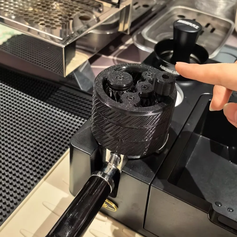 58MM Coffee Rotating Magnetic Dispersed Powder Needle Magnetic Fixation High-quality Professional Coffee Accessorie