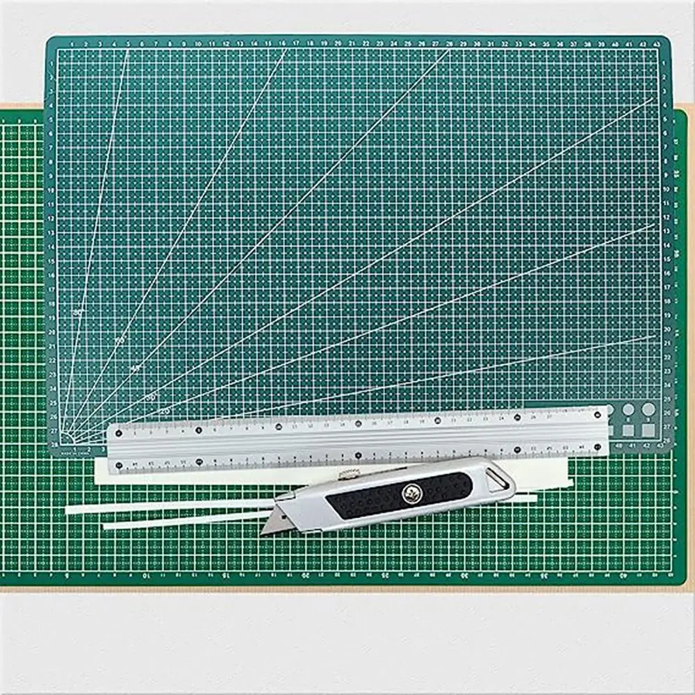 A3 A4 A5 คณะกรรมการตัด PVC แผ่นตัดหนังหัตถกรรมเครื่องมือ Workbench Patchwork เย็บคู่มือ DIY แกะสลัก Double-Side Pad