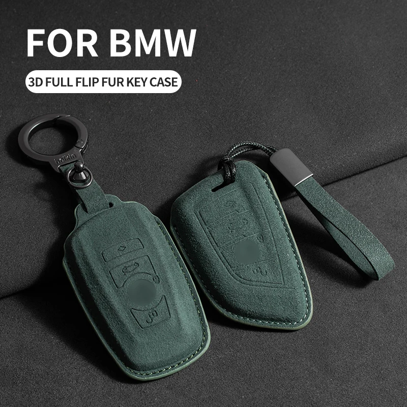 Car Key Cover Fits For BMW 3‑Series, 5‑Series, X3, X5, 7‑Series, New Generation i3‑i7, iX3, M2‑M5, Z4 Car Key Shell Protector