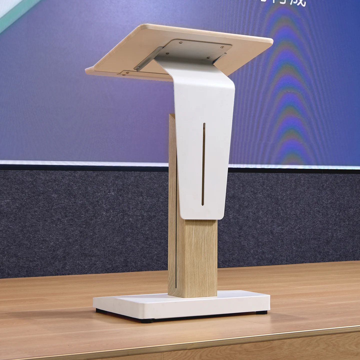 Electric Lifting Podium Conference Room Training Leadership Chair Hosts Business Speech Report Podium