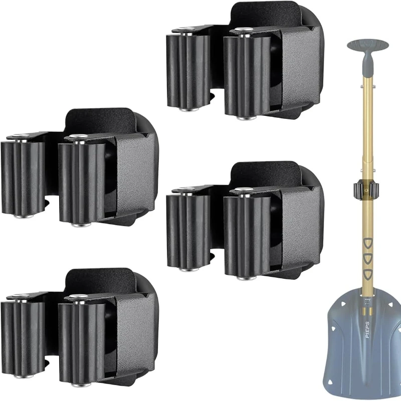 4 Stück Besen- Und Mopphalter Zur Wandmontage, Platzsparend, Robust, Ohne Bohren, über Der Tür, Besenhaken, Wohnmobil-Wandorgani