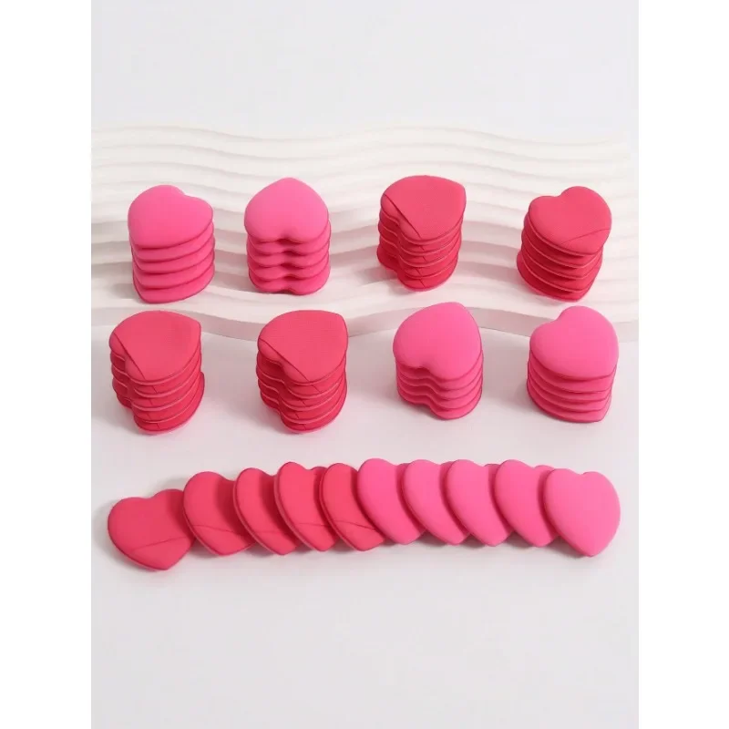 20 pçs dedo almofada de ar esponja pó puff conjunto maquiagem pó puff base líquida corretivo maquiagem puff atacado