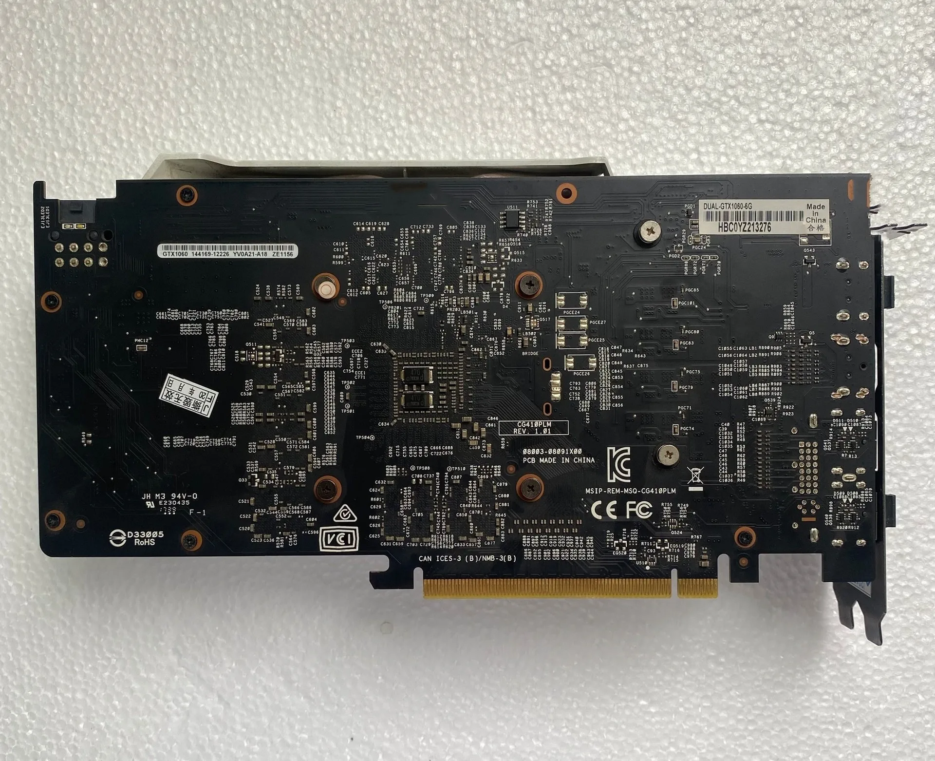 NVIDIA GeForce GTX1060 6GB GDDR5 Pci-express Kartu Video DVI HDMI DP Bekas