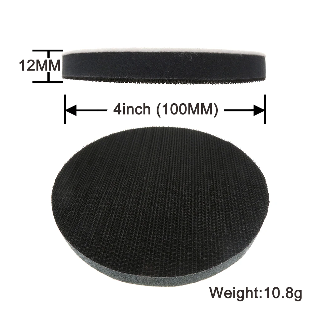 Soft Interface Pad para lixadeira, proteção de espuma de gancho e loop, disco de lixamento, polimento, suporte, 2 ", 3", 4 ", 5", 6 ", 2Pcs