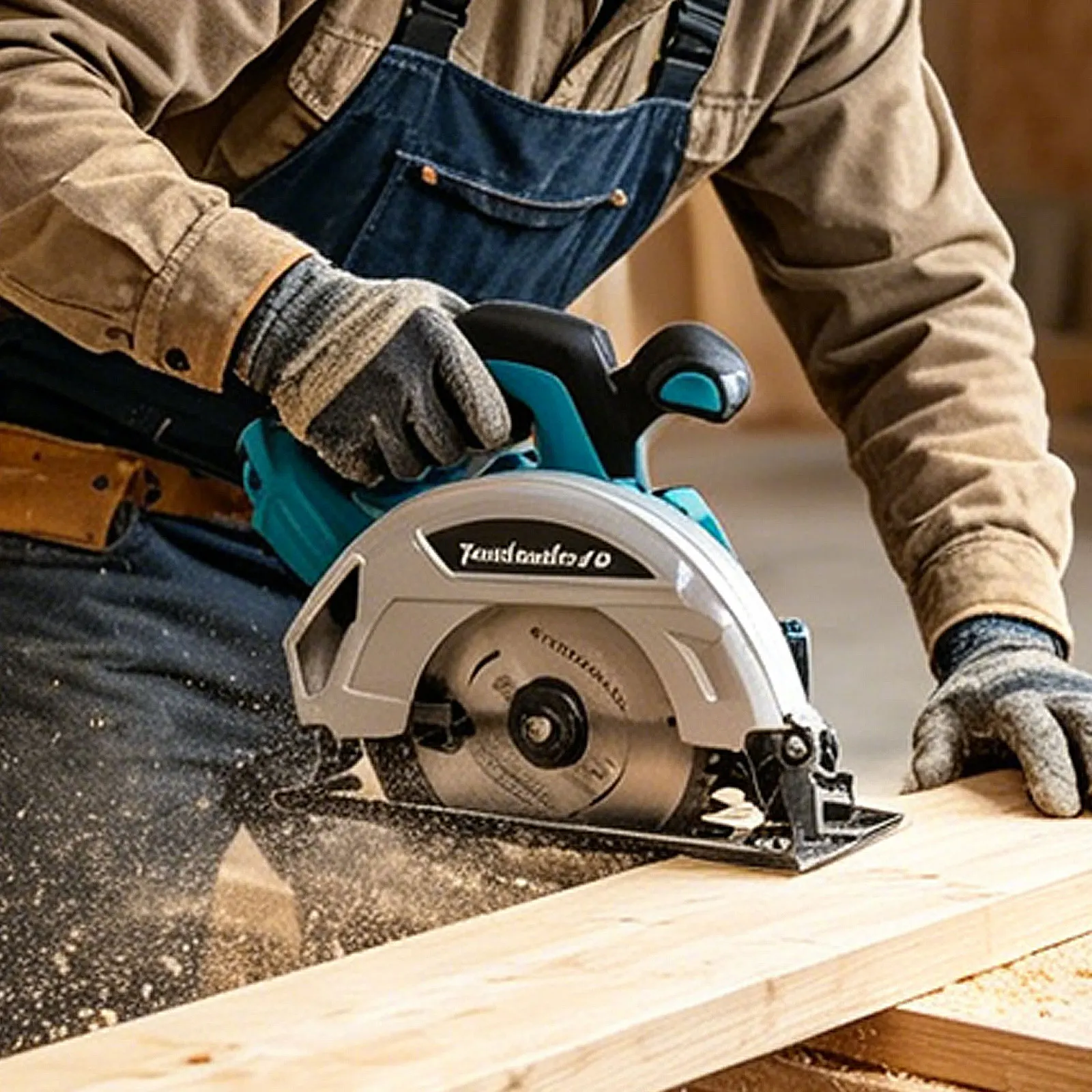 2026 New 4000W Brushless Circular Saw 185mm 11000RPM with 0-45° Bevel Cutting Compatible Makita 18V Battery for Wood Tile Cuttin view 2