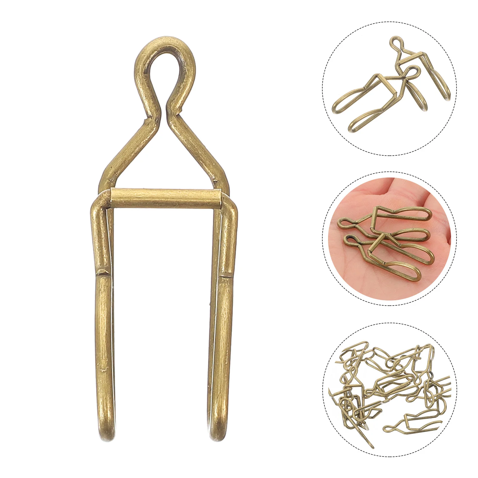 

50pcs Pocket Clasps Iron Clasps Diy Craft Clips Accessories Pocket Watch Chain Parts Metal Clasp For Watch Chain Durable Rust