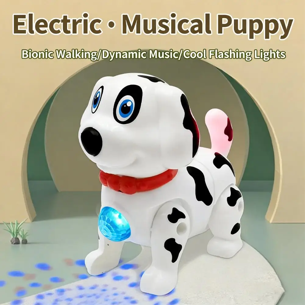 

Электронная игрушка-собака далматинец – интерактивный щенок, который ходит и лает, с музыкой и светом, на поводке для малышей