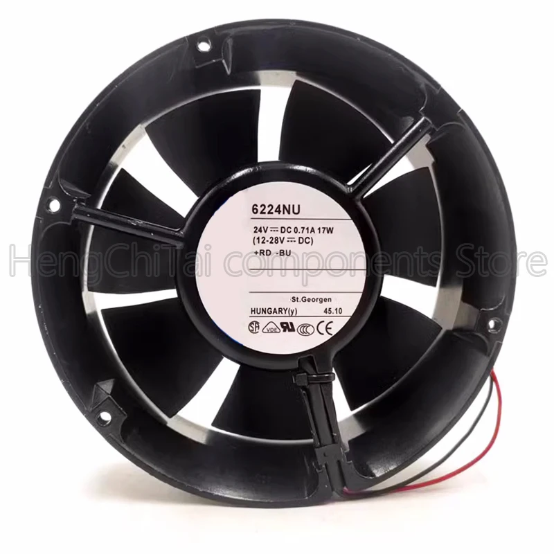 Original 100% Working 6224NU 6224 NU 24V 0.71A 17W Fan