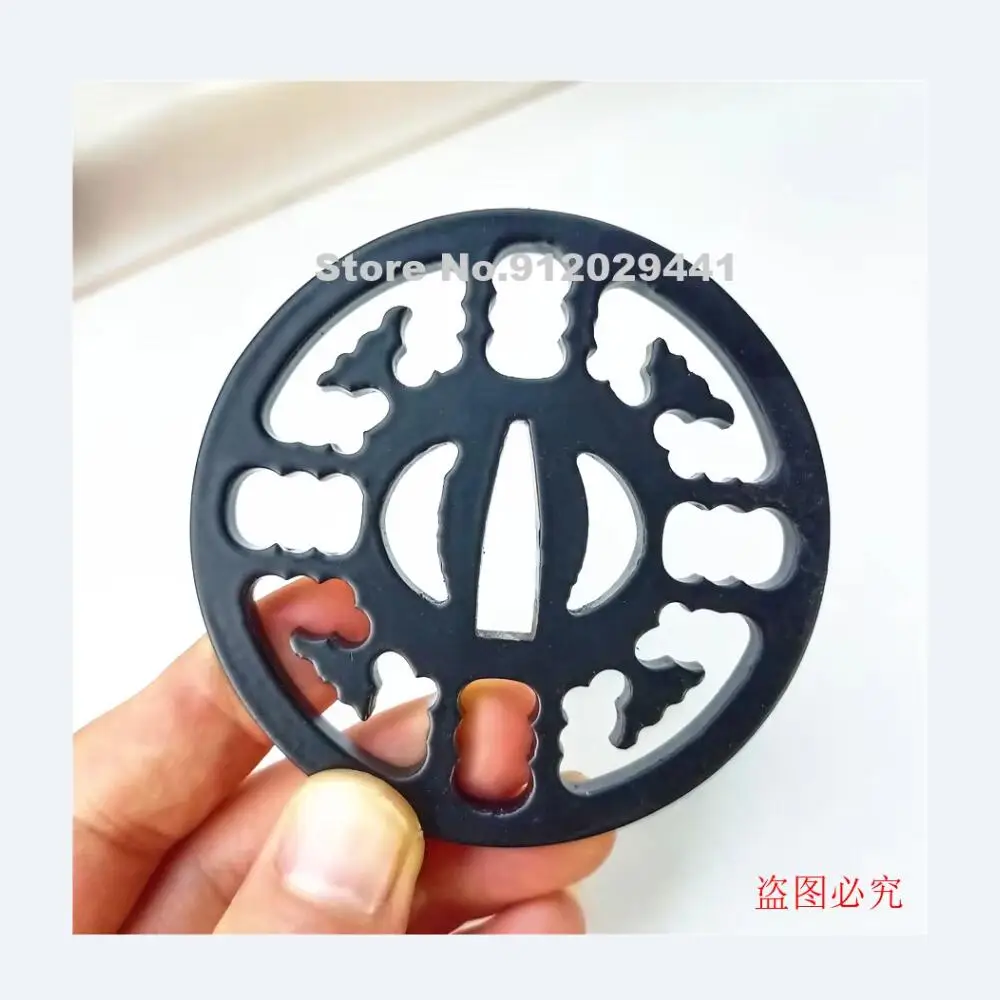 Nice Strong Iron Steel Tsuba For Japanese Sword Samurai Katana Japan Katana Fittings
