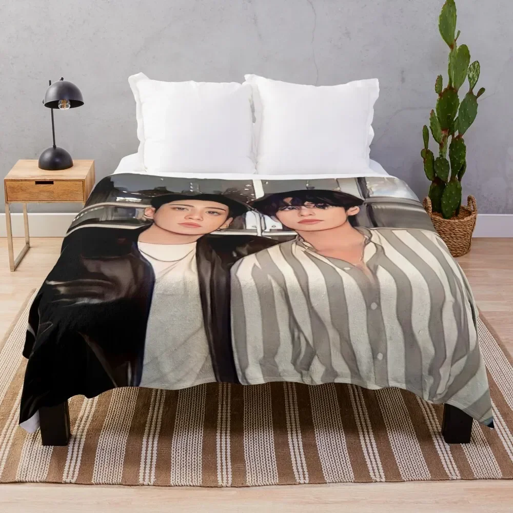 Taekook Throw Blanket blankets and throws Shaggy Decoratives Blankets