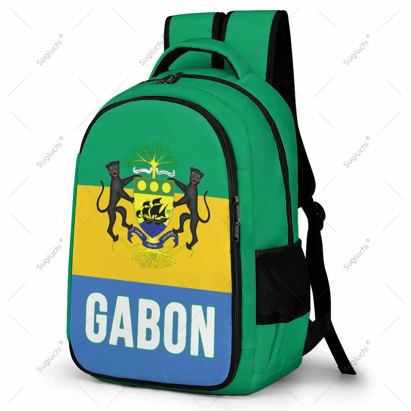 

Backpack Gabon Flag Student Schoolbag Smart Business Travel Leisure Backpack Laptop Back Pack Office Work Bag