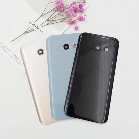 Крышка батарейного отсека для Samsung A5 2017, задняя крышка, Сменный Чехол для Galaxy A520 A520F с фотообъективом