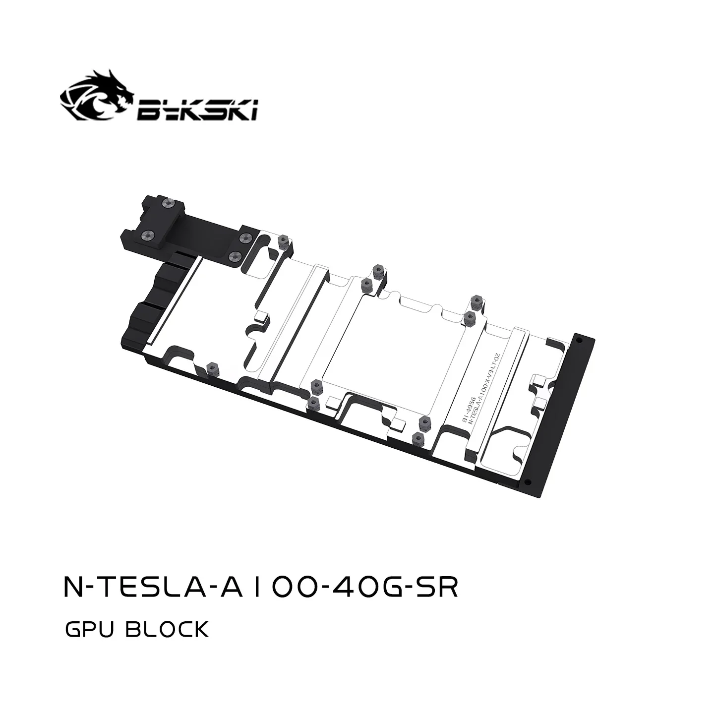 Bykski N-TESLA-A100-40G-SR GPU-Wasserblock für TESLA A30, A100 / NVIDIA CMP 170HX Grafikkarte / Kühlkupfer Vollmetall-Radiator
