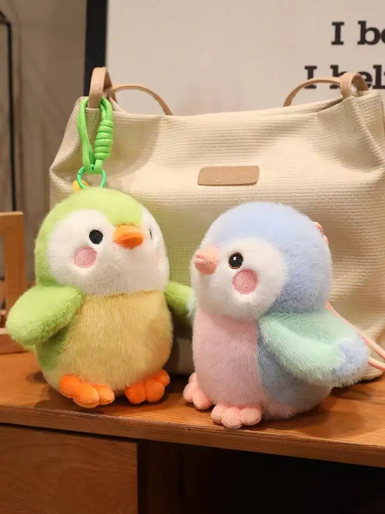 Nieuwste Fat Bird Rugzak Hanger Sleutelhanger Kawaii Gevulde Knuffel Pop Cartoon Anime Leuke Gift Pop voor Vrienden Vakantie Cadeau Doen