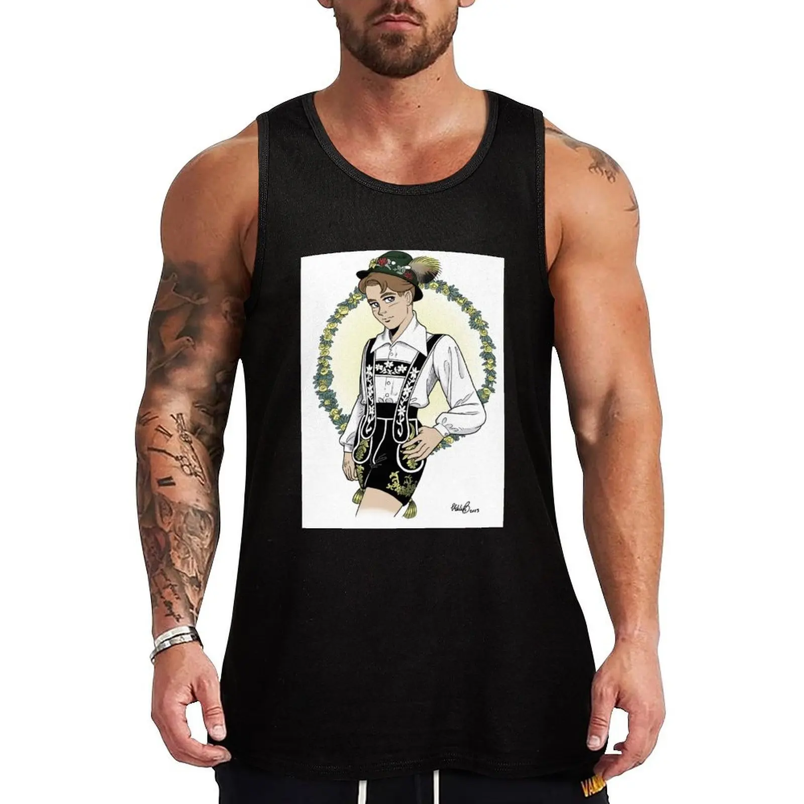 

Ottoway Lederhosen Tank Top gym for men man vest sleeveless shirts men clothes
