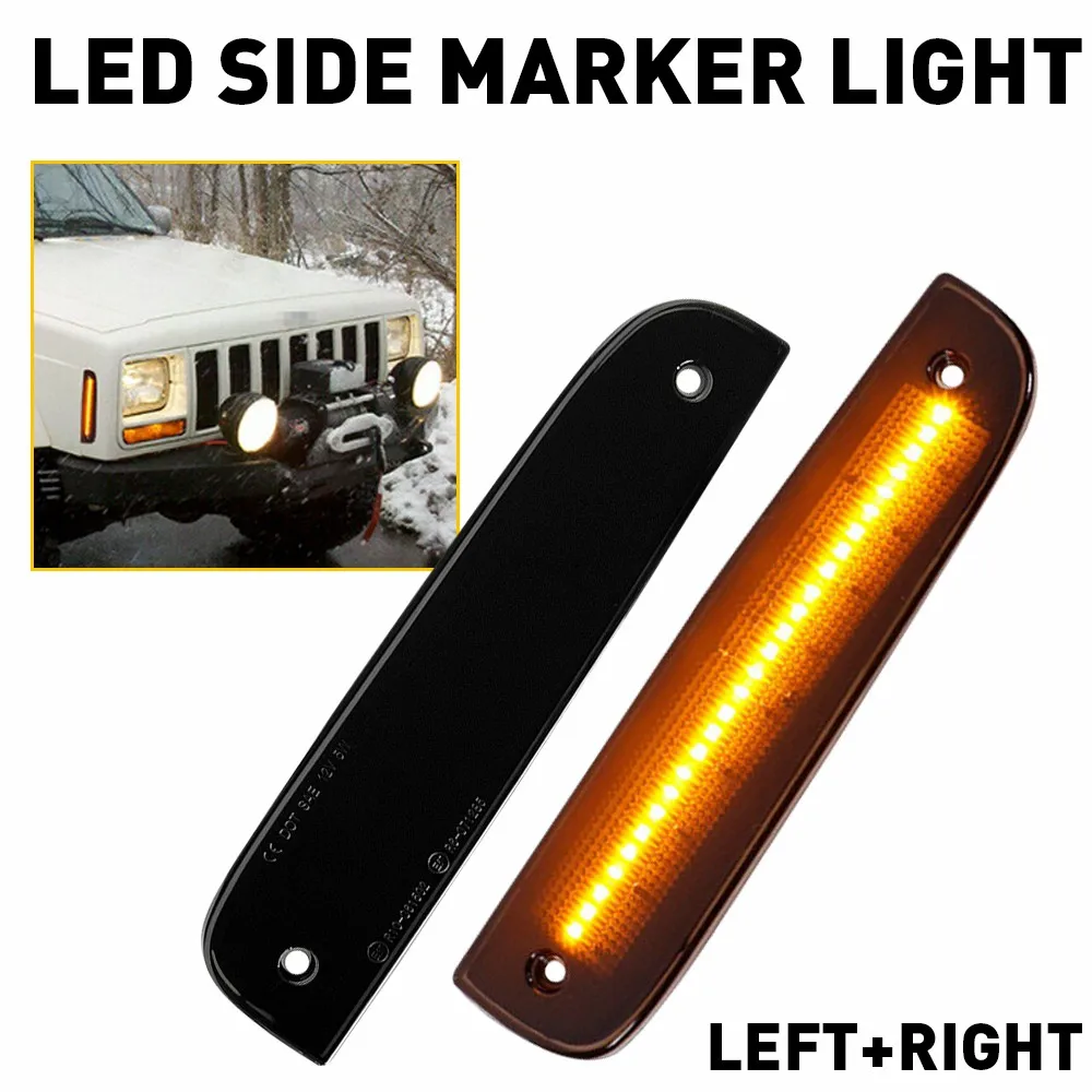 

Для Jeep Cherokee 1997-2001 дымчатые боковые габаритные огни OE сигнальные лампы