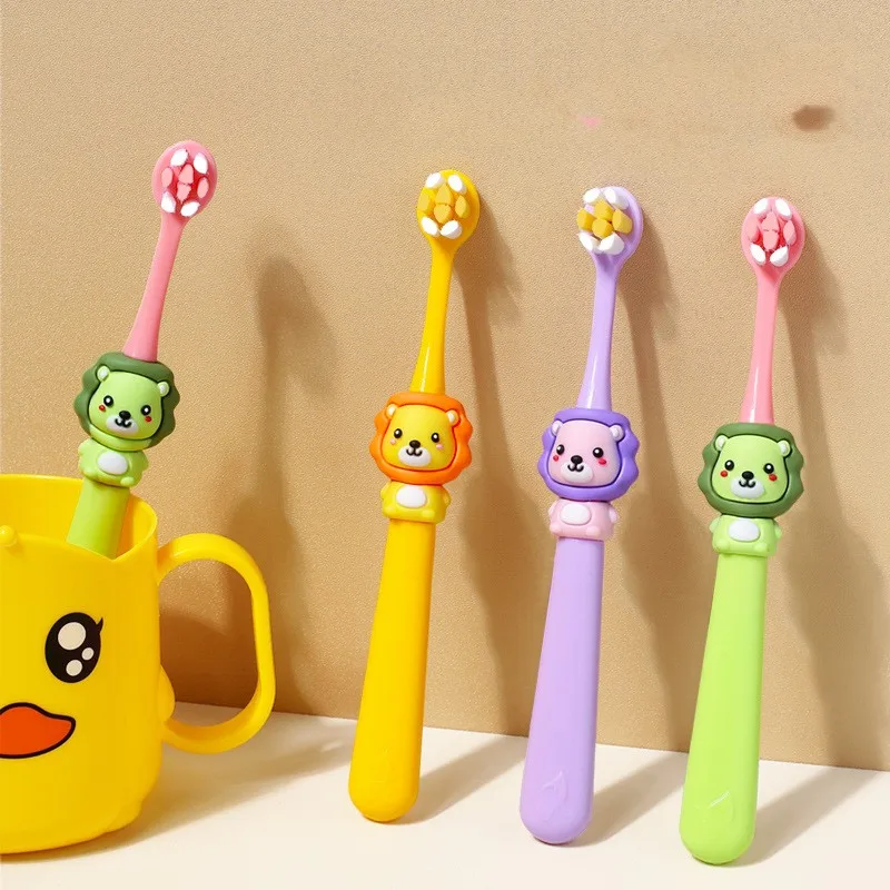 

Ultra-Fine Soft Kids Toothbrush Million Nano Bristle Children Tooth Brush U-Shaped Infant Silicone Teether Baby Finger Training