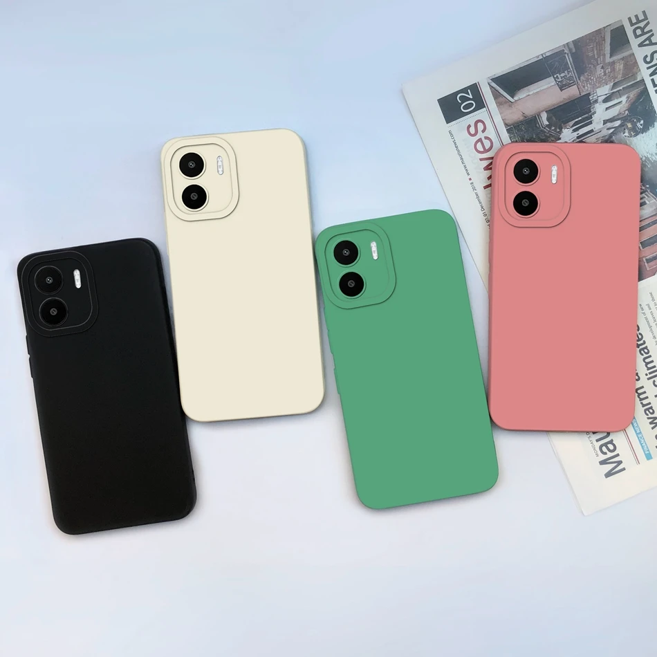 Simple Case For Xiaomi Redmi A1 A1Plus A2 A2Plus Solid Color Soft Silicone Phone Durable Cover For Redmi A 1 A1 Plus A 2 A2 Plus