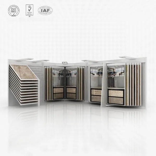 Store Showroom Drawer Slots Combination Ceramic Tile Display Rack Metal Stone Mosaic Showcase Cabinet Displays Stand Racks