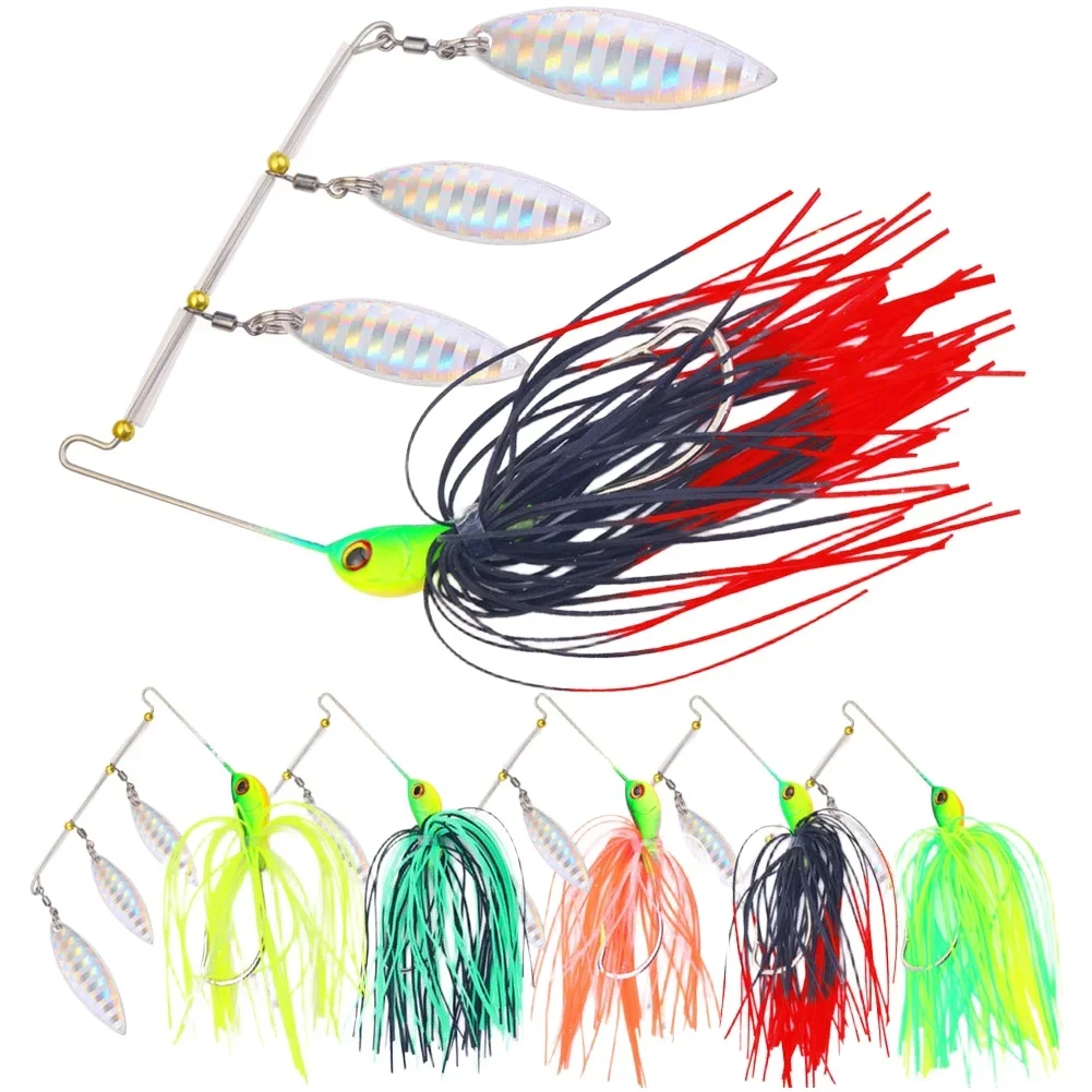 Fishing Lure Set 5 Pcs with Realistic Fish Head and Open Gills for For bass Carp Pomfret and Snakehead Fishing