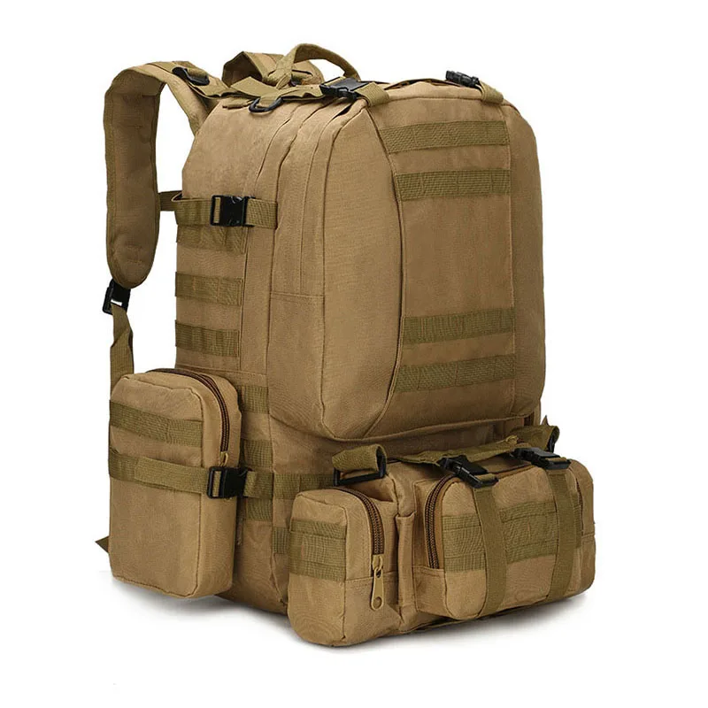 

50L Nylon Waterproof Trekking Fishing Hunting Bag Tactical Backpack Outdoor Military Rucksacks Sports Camping Hiking Bag outdoor