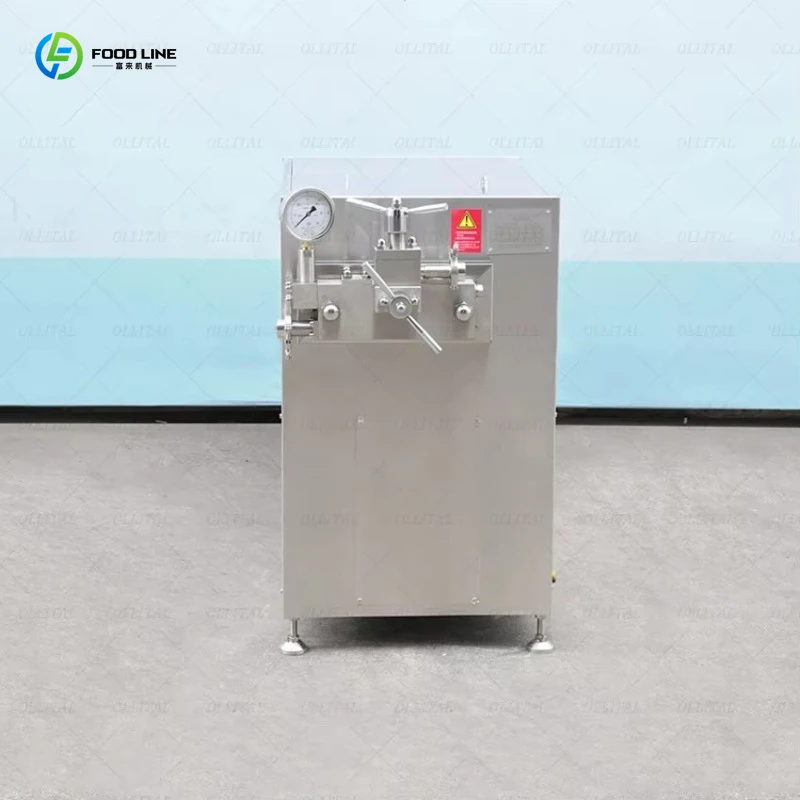 

Customized Cream Milk Small Industrial Automatic High Pressure Homogenizer Production Machine