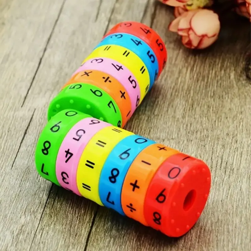 Bloques de matemáticas para niños, regalo de cumpleaños para aprendizaje preescolar, herramientas de conteo y habilidades matemáticas, 1 unidad